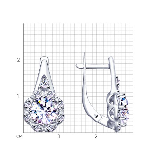 Серьги из серебра 94023082