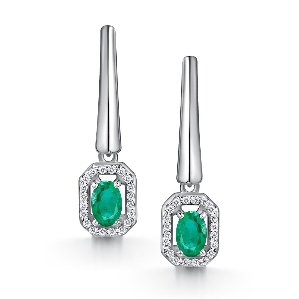 Серьги из серебра 02-4564/000И-00