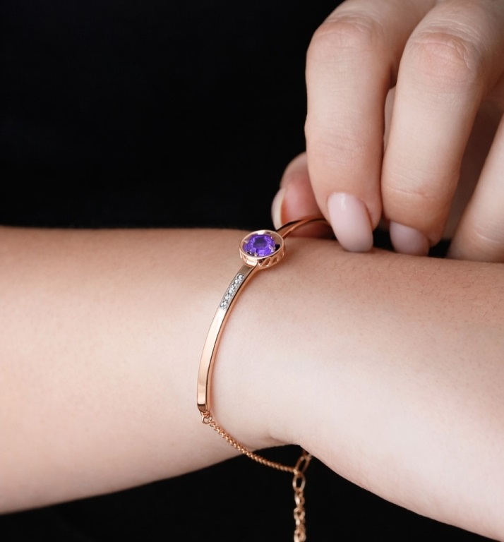 Браслет из красного золота 585 пробы 7471004А