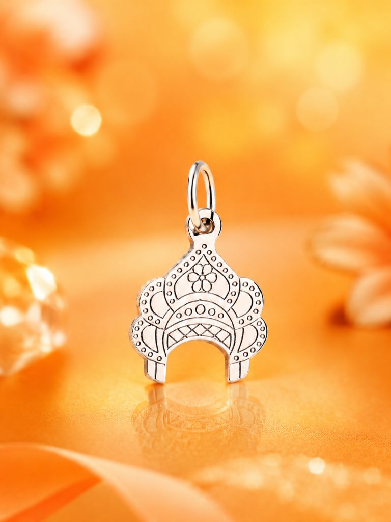 Подвеска из родированного серебра 925 пробы НП22-1497-3