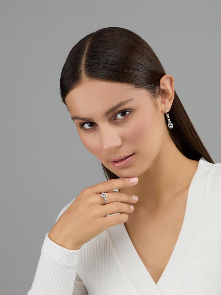 Серьги из серебра 02-4356/00ТБ-00