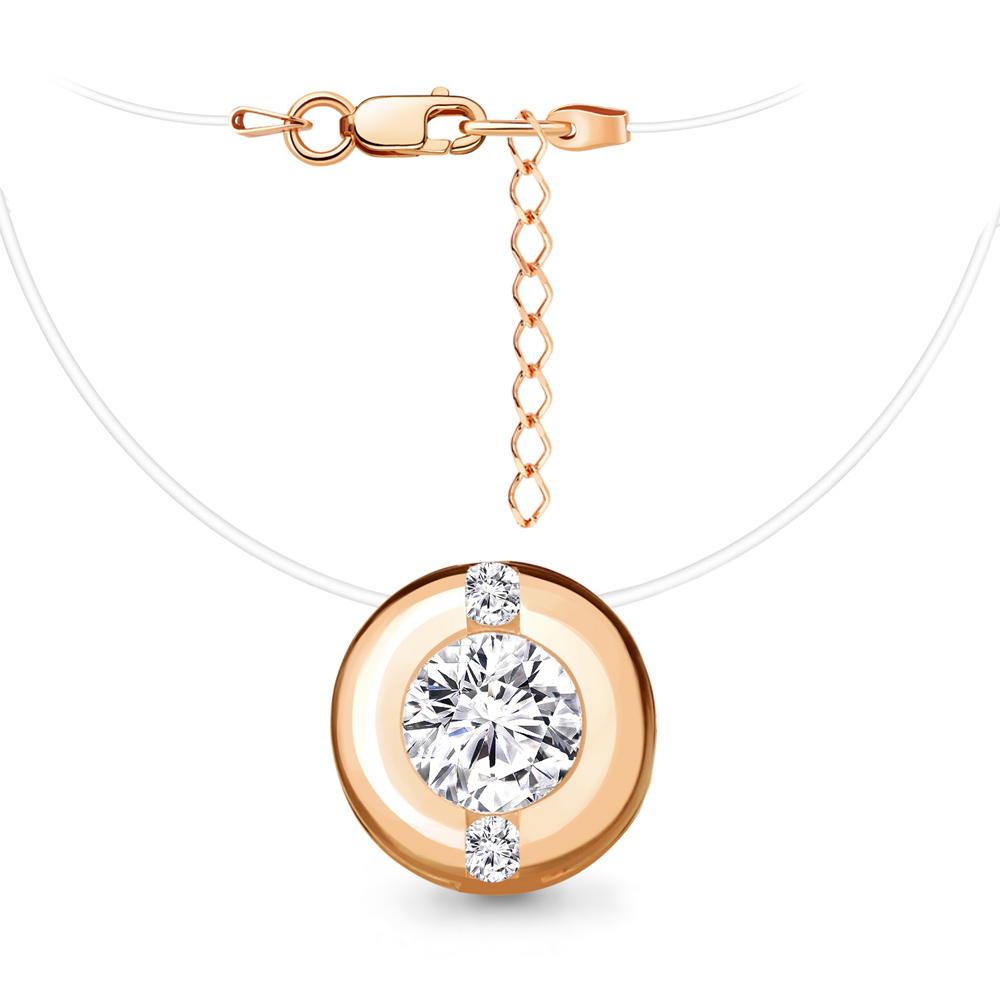 Колье из красного золота 585 пробы 73789А