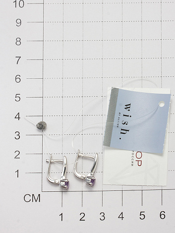 Серьги из серебра 02-3469/БРАМ-00