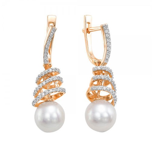 Серьги из красного золота 585 пробы 32323A1