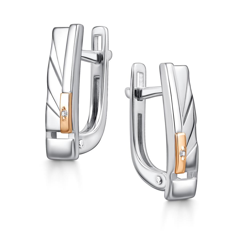 Серьги из серебра 02-4404/000Б-00