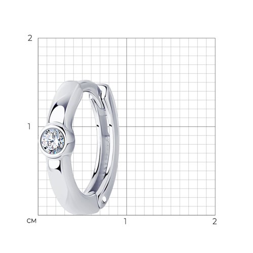 Серьга из серебра 94170151