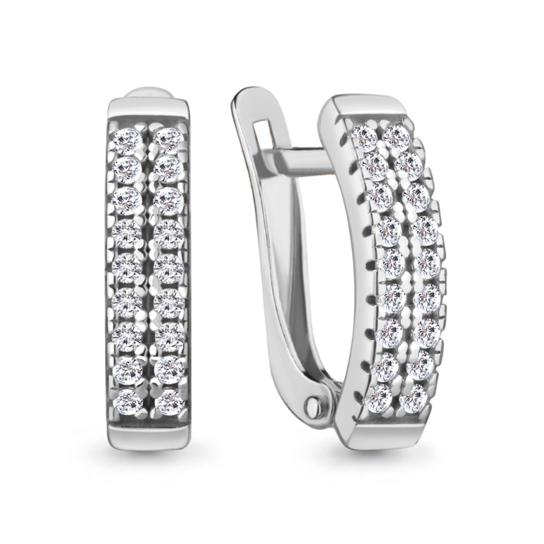 Серьги из серебра 49080А