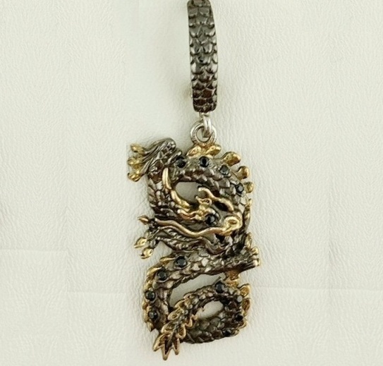 Подвеска из родированого серебра 925 пробы ПЛ553-22