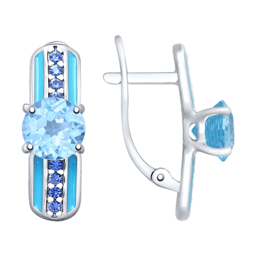 Серьги из серебра 92021827