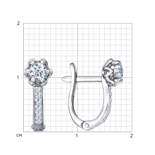 Серьги из серебра 94021479