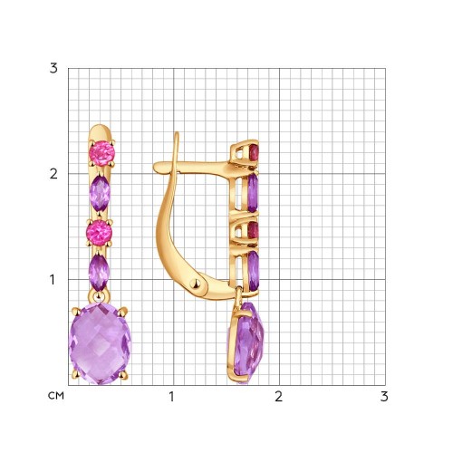 Серьги из золота 724292