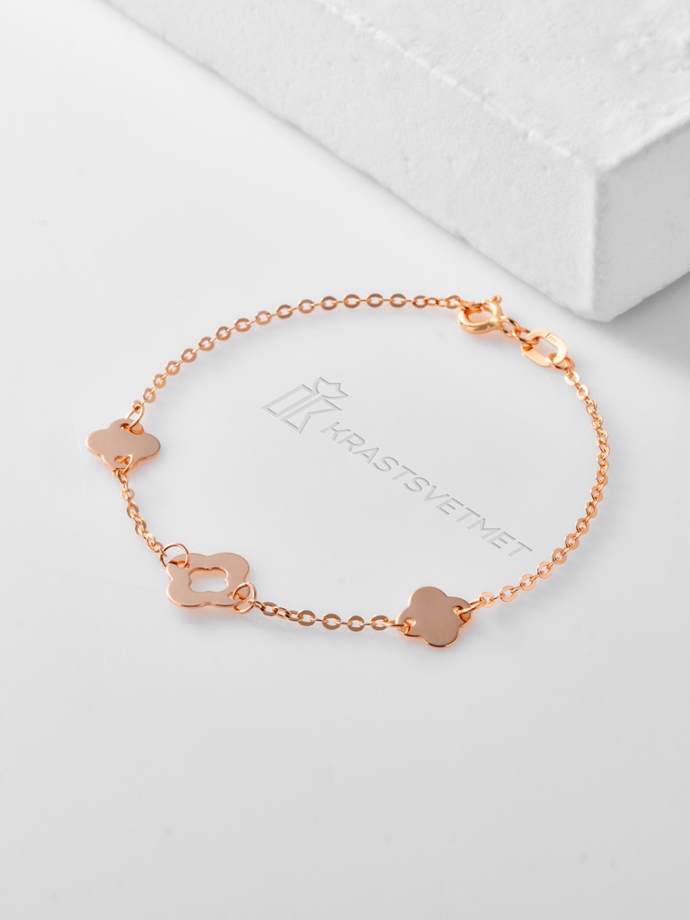 Браслет из красного золота 585 пробы НБ12-565 д. 0,35