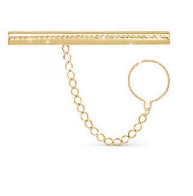 Зажим из красного золота 585 пробы 017009