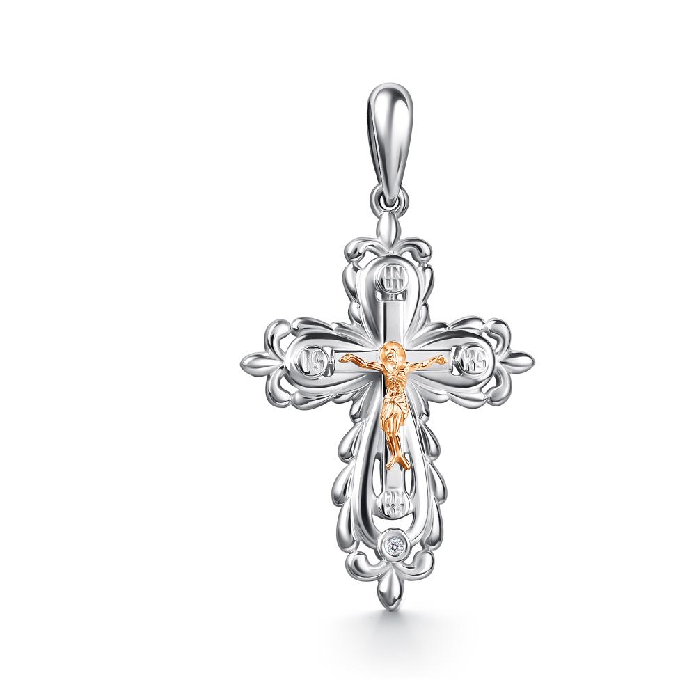 Крест из серебра 03-5261/000Б-00