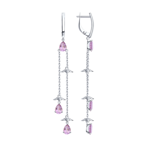 Серьги из серебра 92022207