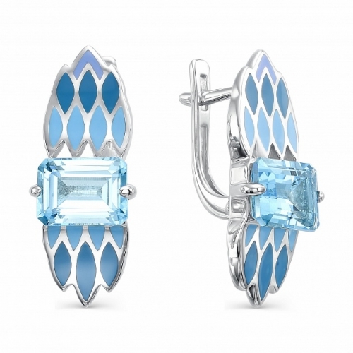 Серьги из серебра 02-0362/0М34-00