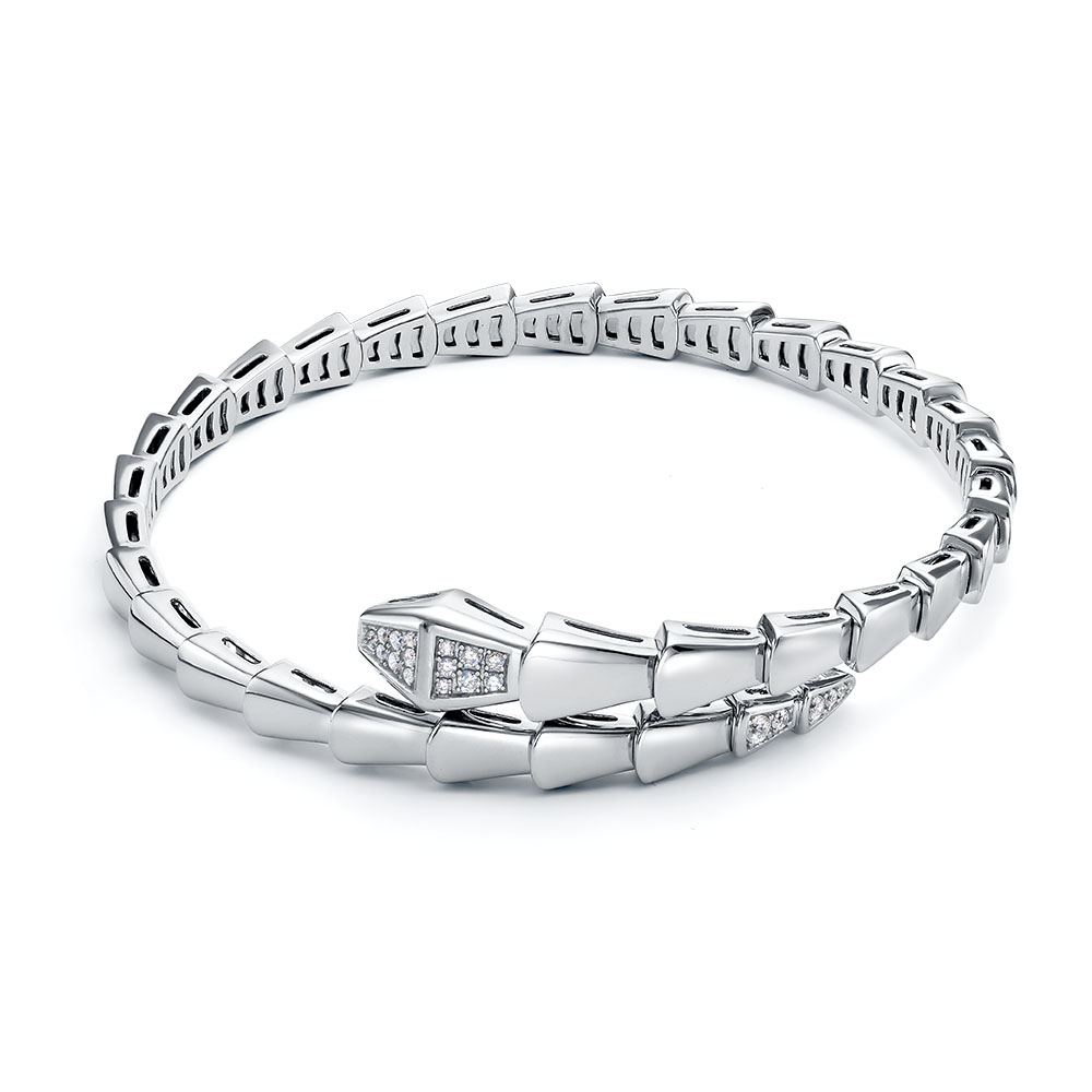 Браслет из родированого серебра 925 пробы с070429