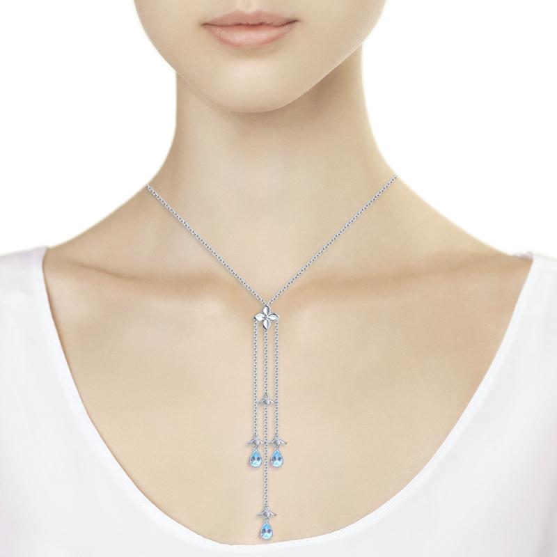 Колье из серебра 92070045