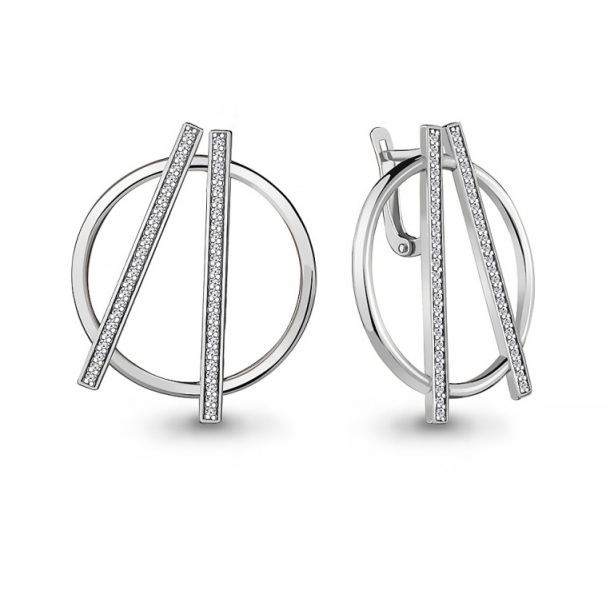 Серьги из серебра 48675А