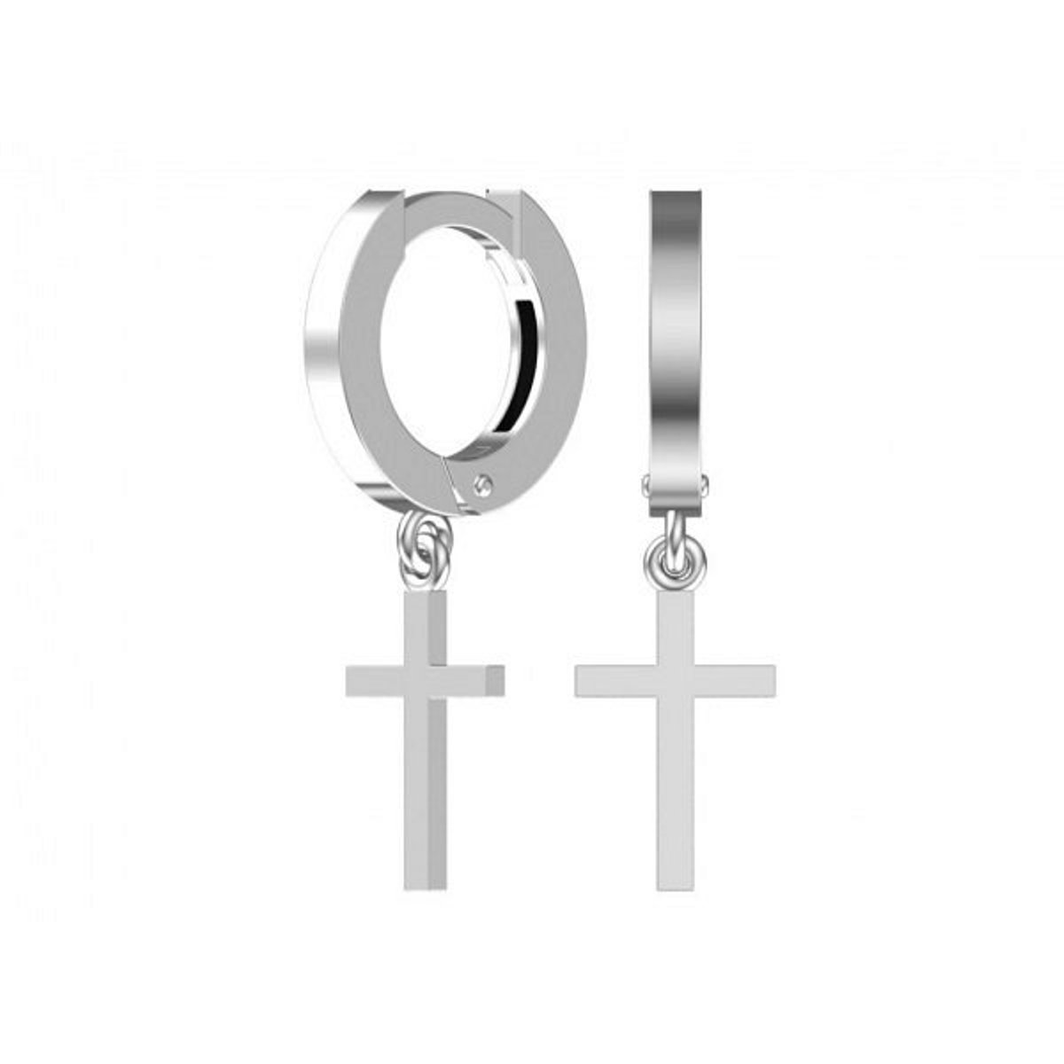 Серьги женские из родированного серебра 925 пробы 0201514-00245