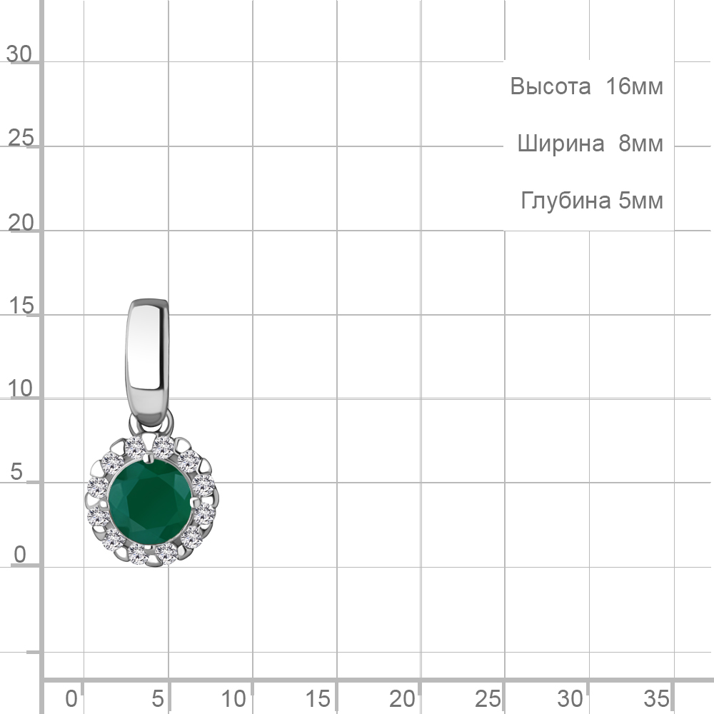 Подвеска из серебра 2503209А