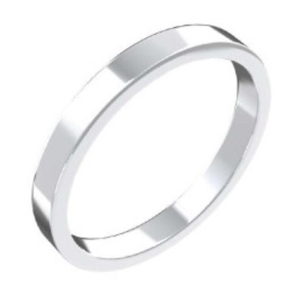 Кольцо из родированого серебра 925 пробы 1000025-00245