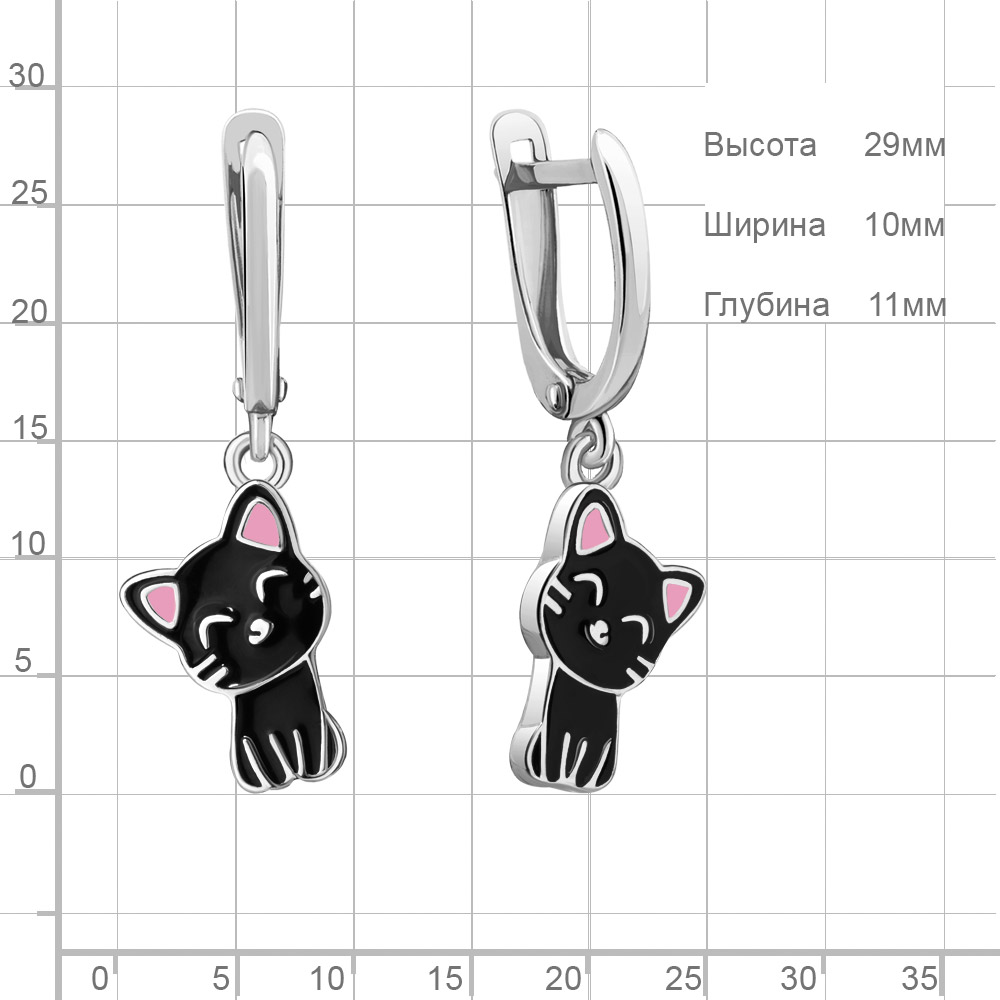 Серьги из серебра 34263