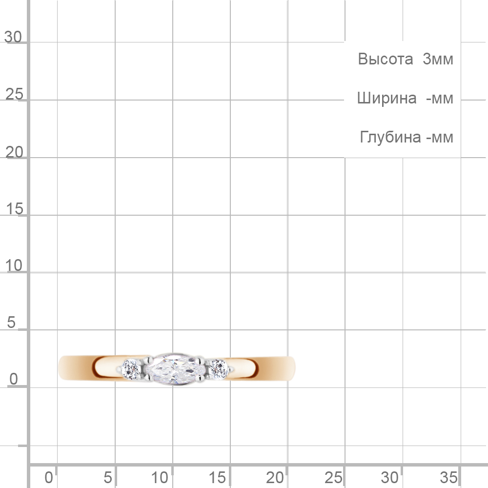 Кольцо из золота 68259