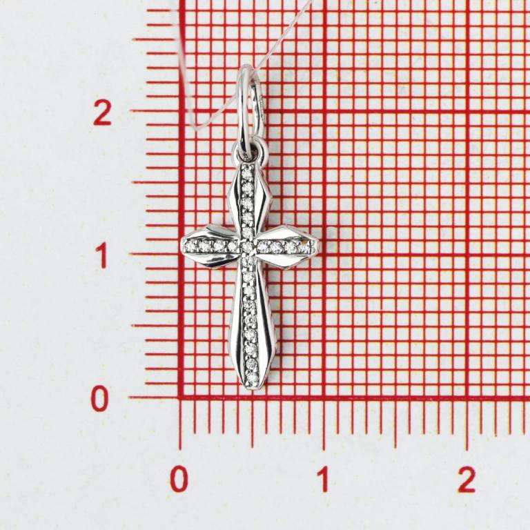 Крест из белого золота 585 пробы П33210124