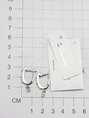 Серьги из серебра 02-3378/00ГХ-00
