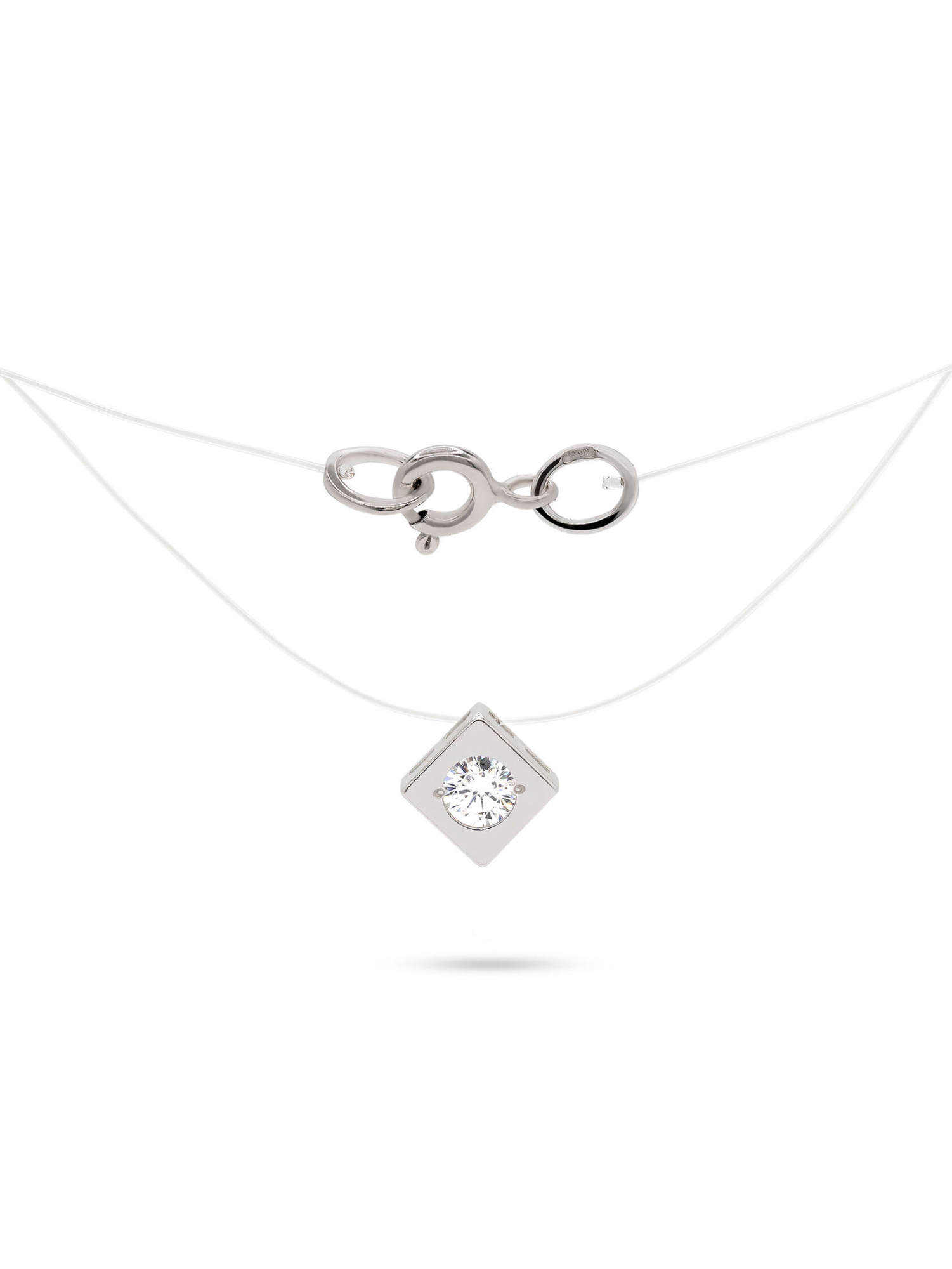 Колье из белого золота 585 пробы б1.04.01.00